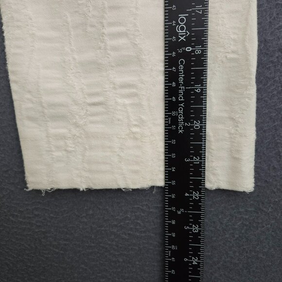 Zara Basic Women S Oversized One Button Textured Cream Cardigan - Picture 10 of 14